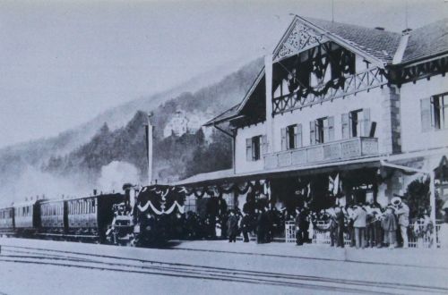 Bahnhof Tegernsee in historischer Ansicht