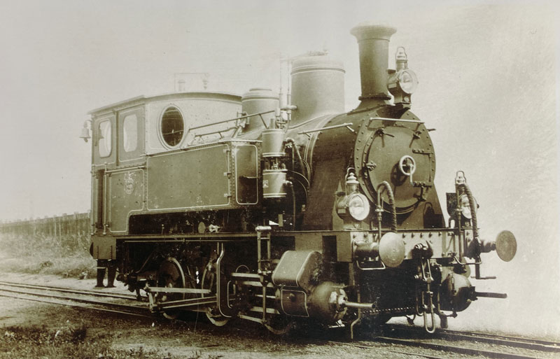 Lokomotive EAG Otkar der privaten Eisenbahn-Aktiengesellschaft Schaftlach-Gmund-Tegernsee